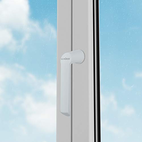 Schüco Fenstergriff Steckgriff weiß | Riegelstangenbeschlag Schnicks
